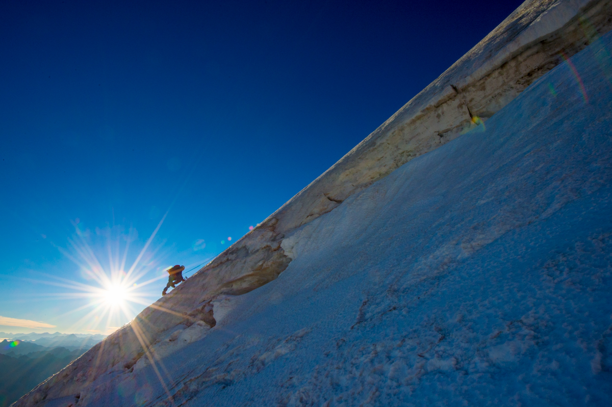 Alpinisme Alpine bergbeklimmen ijswand