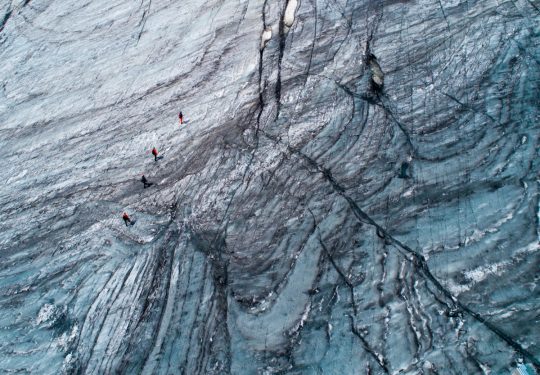 Touwgroep op gletsjer C1 alpiene cursus Rein Rijke Zout Fotografie