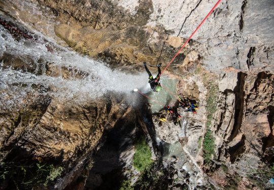 Canyoning abseilen Ecrins Frankrijk