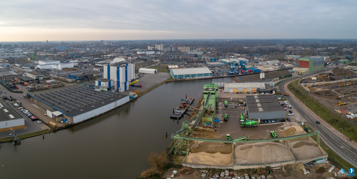 drone foto's Port of Deventer
