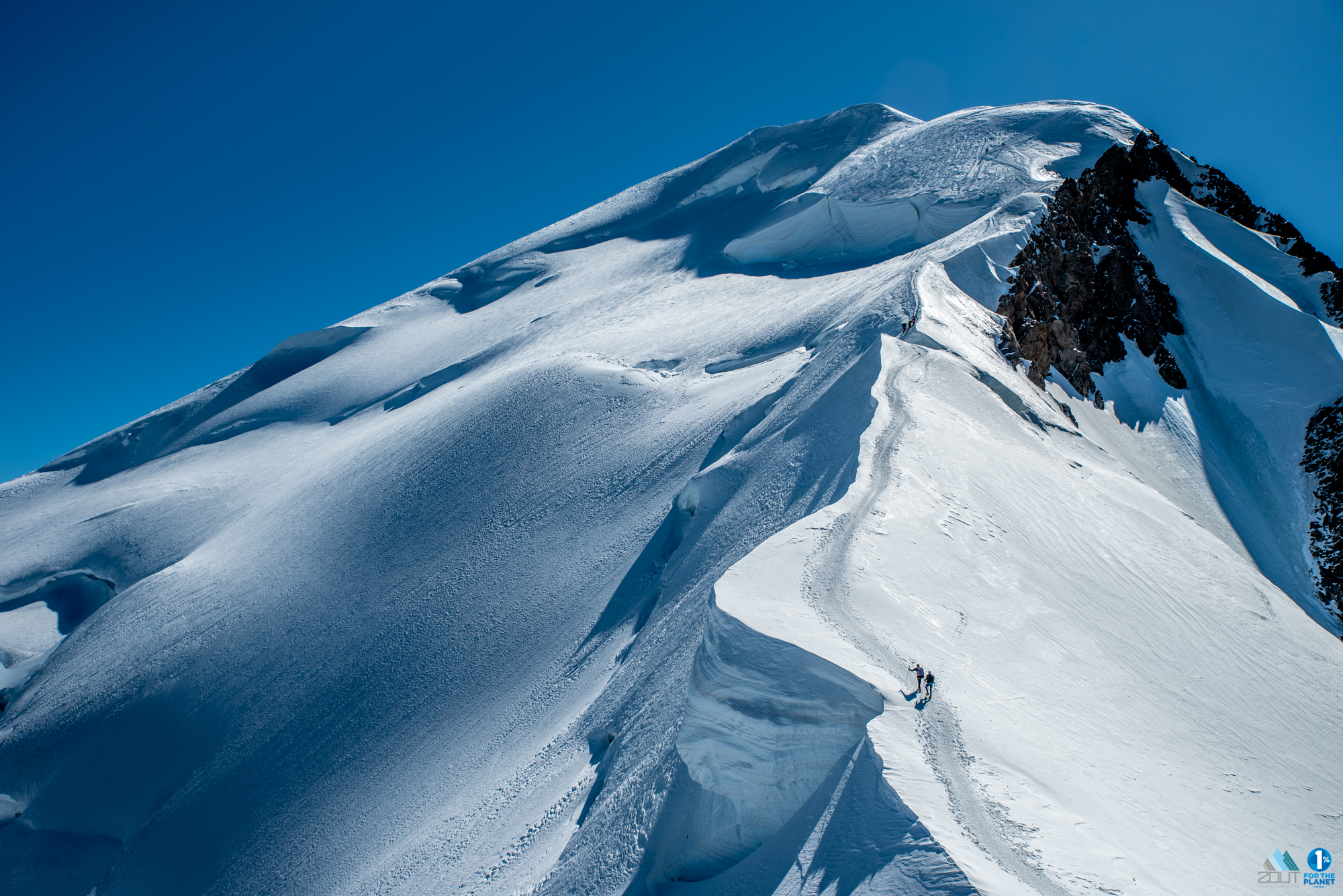 Beklimming Mt Blanc Normaal route foto
