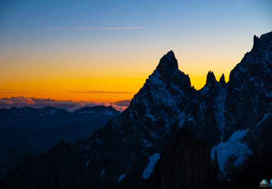 Zonsondergang Italiaanse alpen