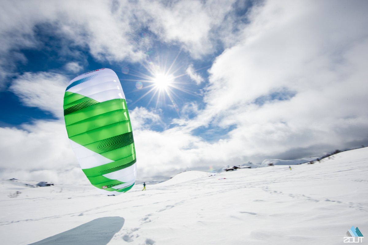 Snowkiten Noorwegen Snowboard Zoutfotografie