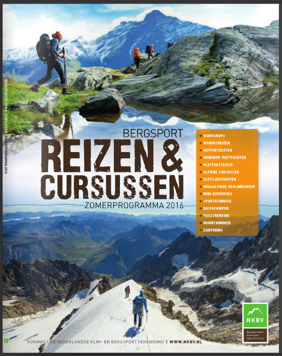 Cover Bergsportreizen reisgids 2016 