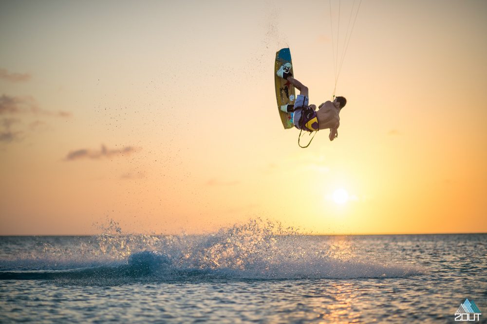 Kiteboarding Aruba Caribbean Zout Fotografie