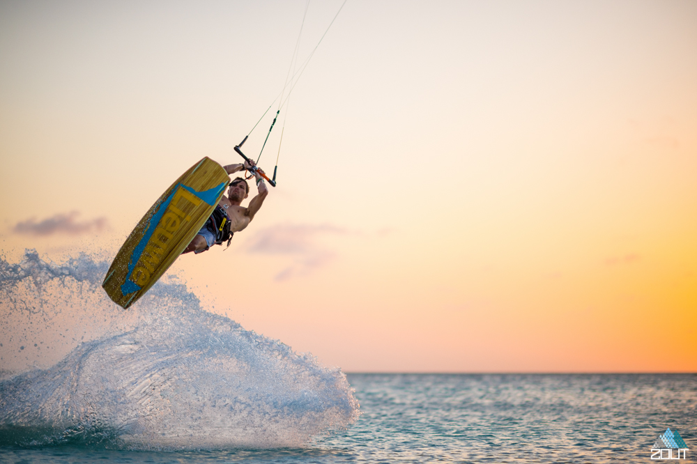 Kiteboarding Aruba Caribbean Zout Fotografie