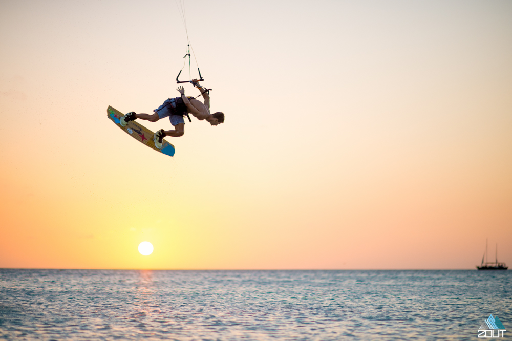 Kiteboarding Aruba Caribbean Zout Fotografie