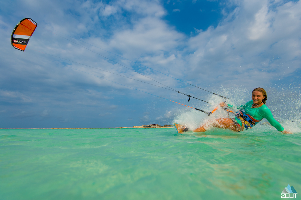 Kiteboarding Aruba Caribbean Zout Fotografie