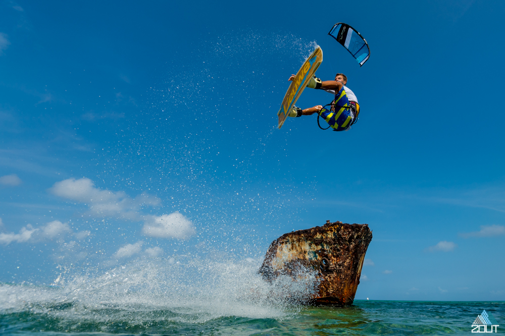 Kiteboarding Aruba Caribbean Zout Fotografie