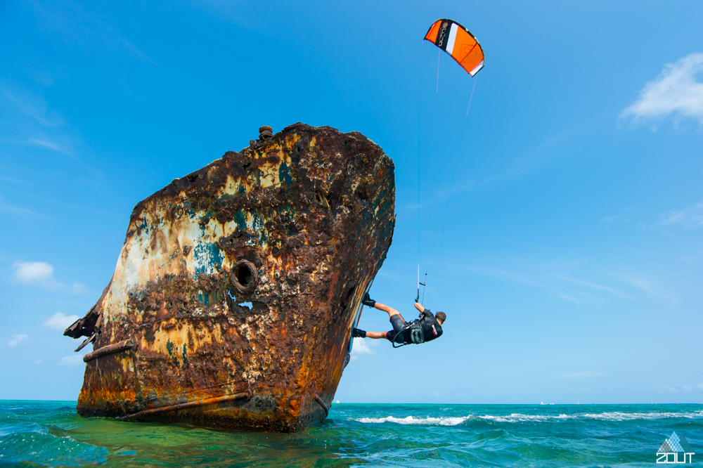 Kiteboarding Aruba Caribbean Zout Fotografie