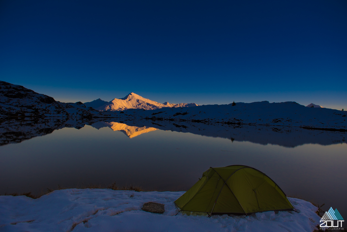 winterkamperen Lac Blanc Vanoise national park