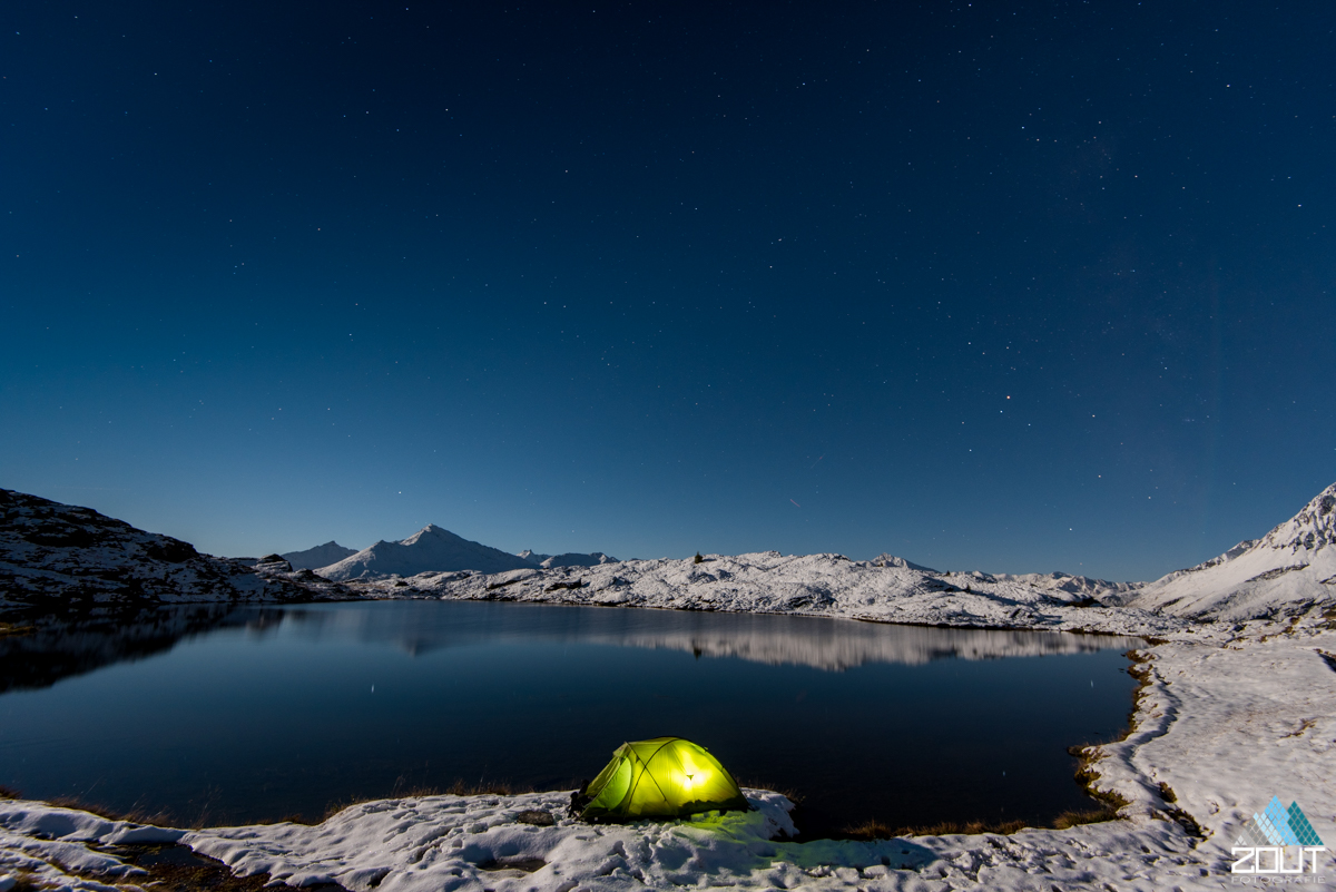 winterkamperen Lac Blanc Vanoise national park