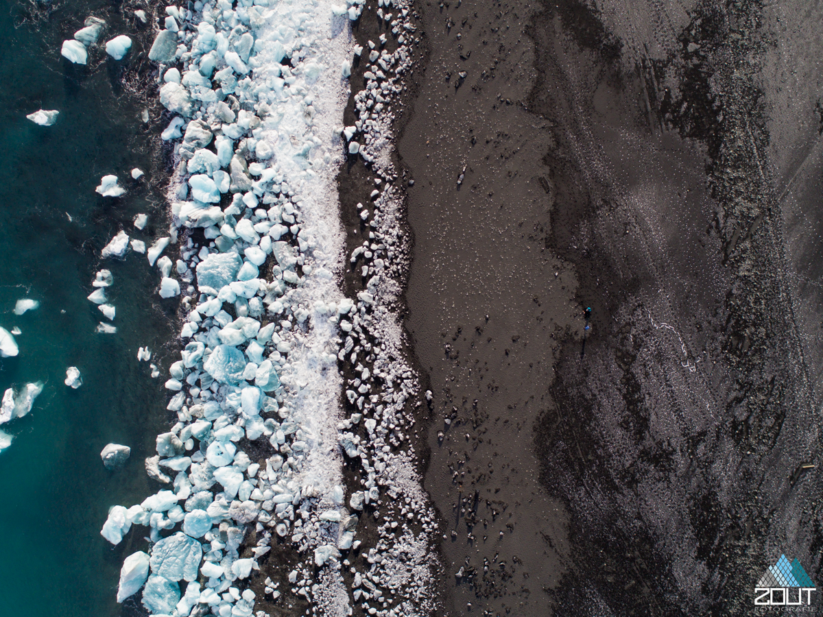 Drone Jökulsárlón Iceland IJsland Zout Fotografie