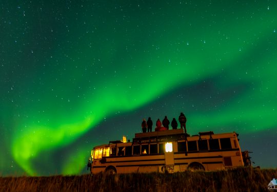 Noorderlicht met de Nomads Bus Rein Rijke Zout Fotografie