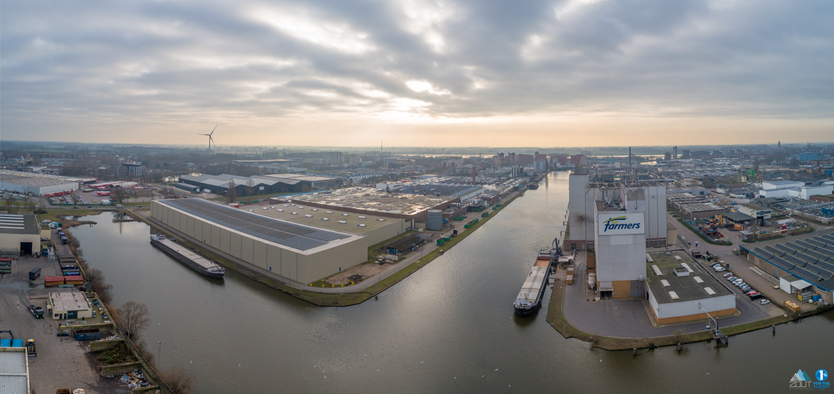drone foto's Port of Deventer