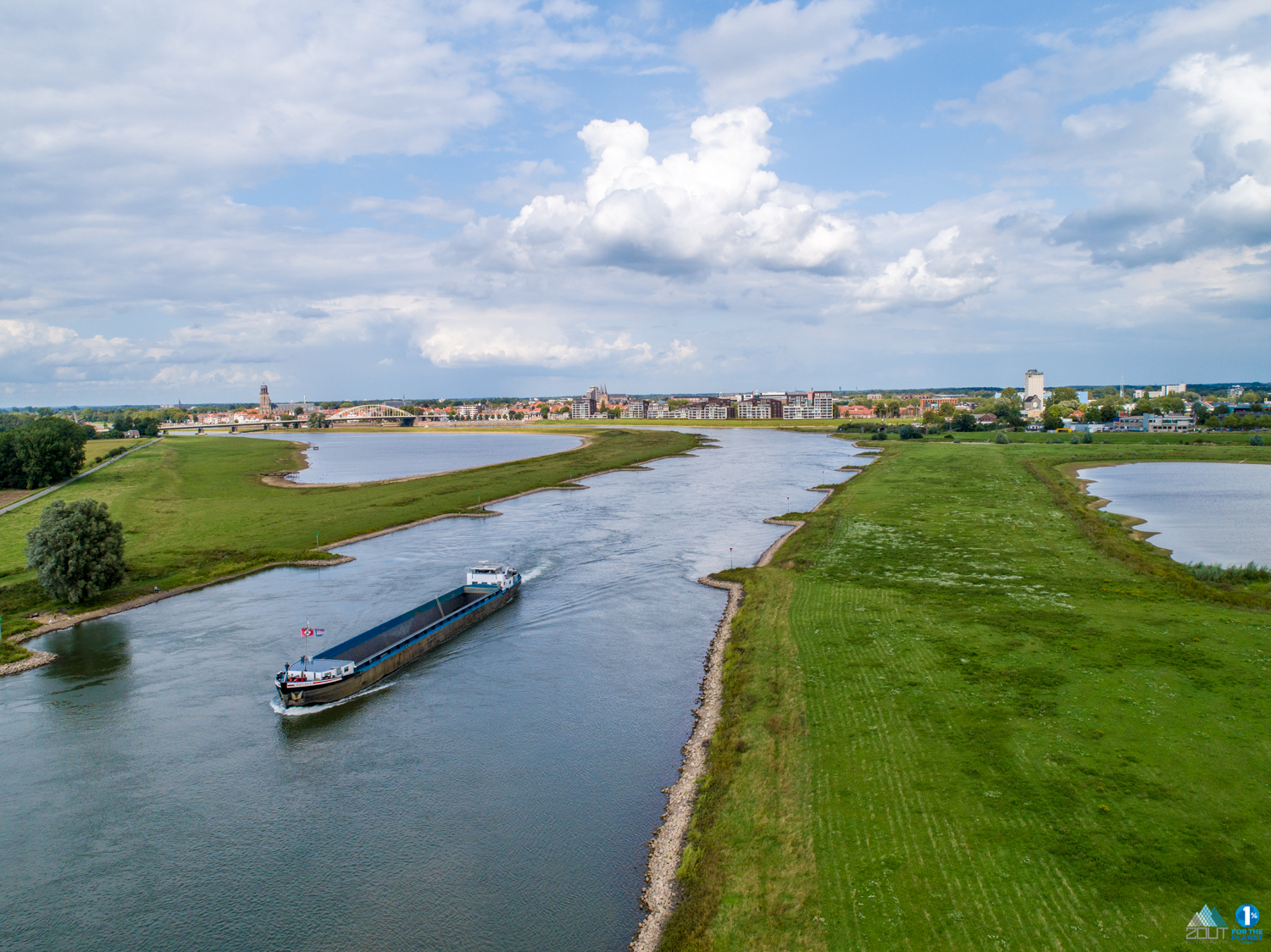 stad Deventer skyline drone lucht fotografie