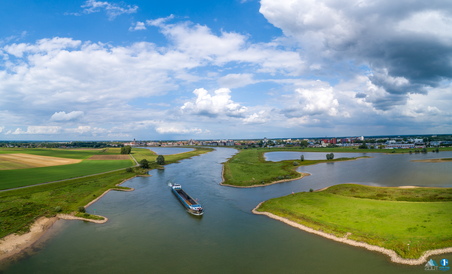 stad Deventer skyline drone lucht fotografie