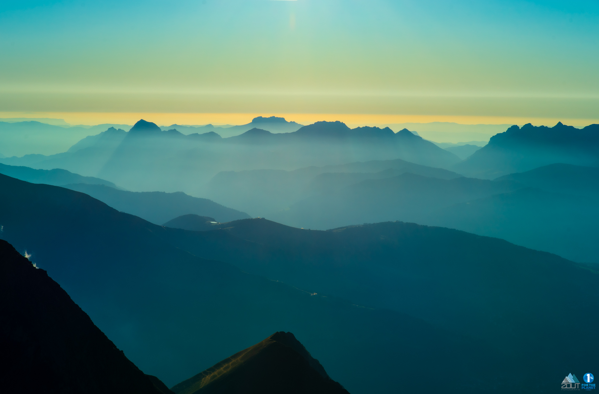 Sunset Alps Zonsondergang Alpen