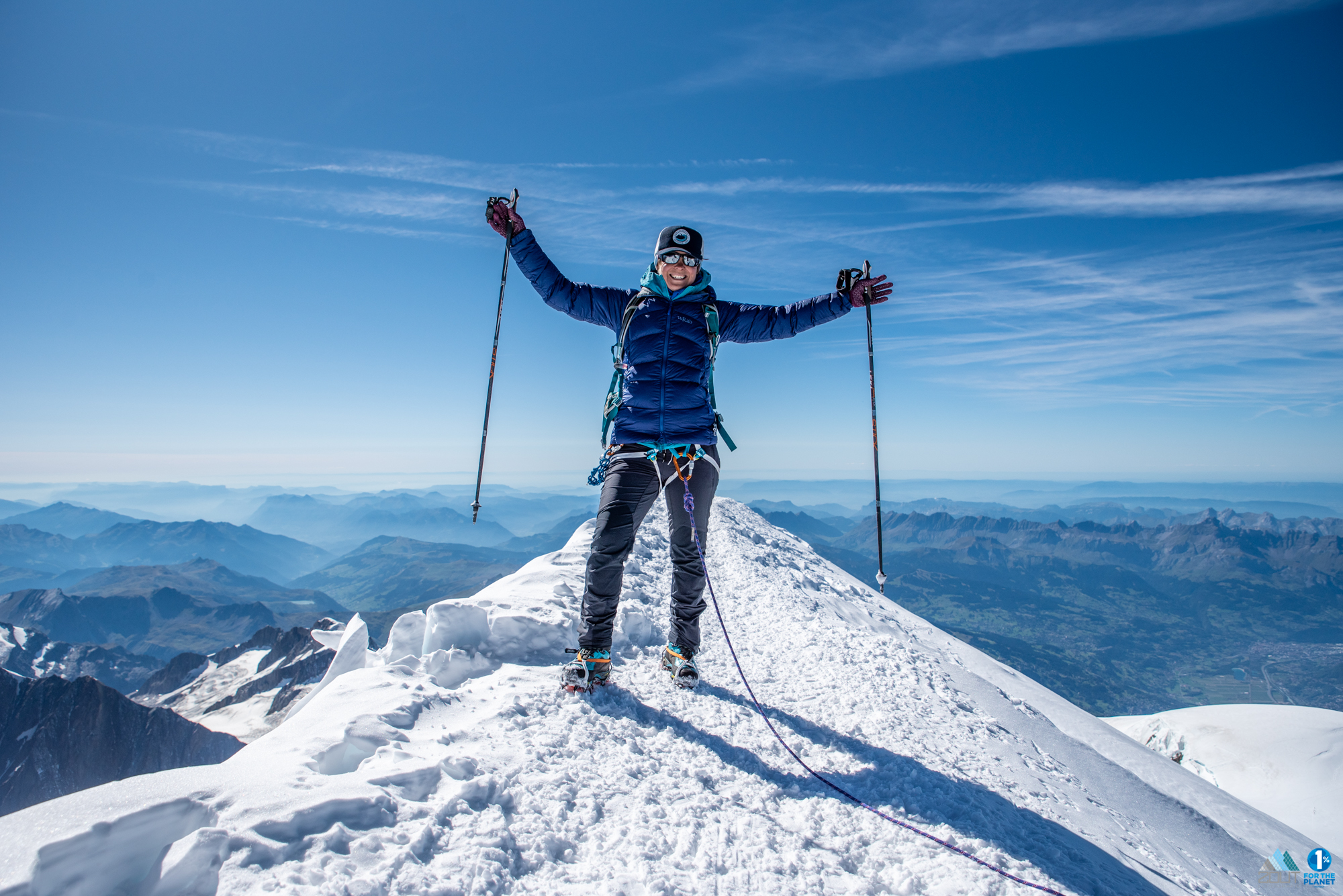 Andrea MAson Summit Mont Blanc 4810