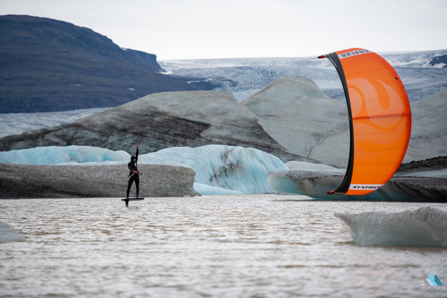 Roderick fotograaf rein rijke Pijls kitesurfend ijsbergen